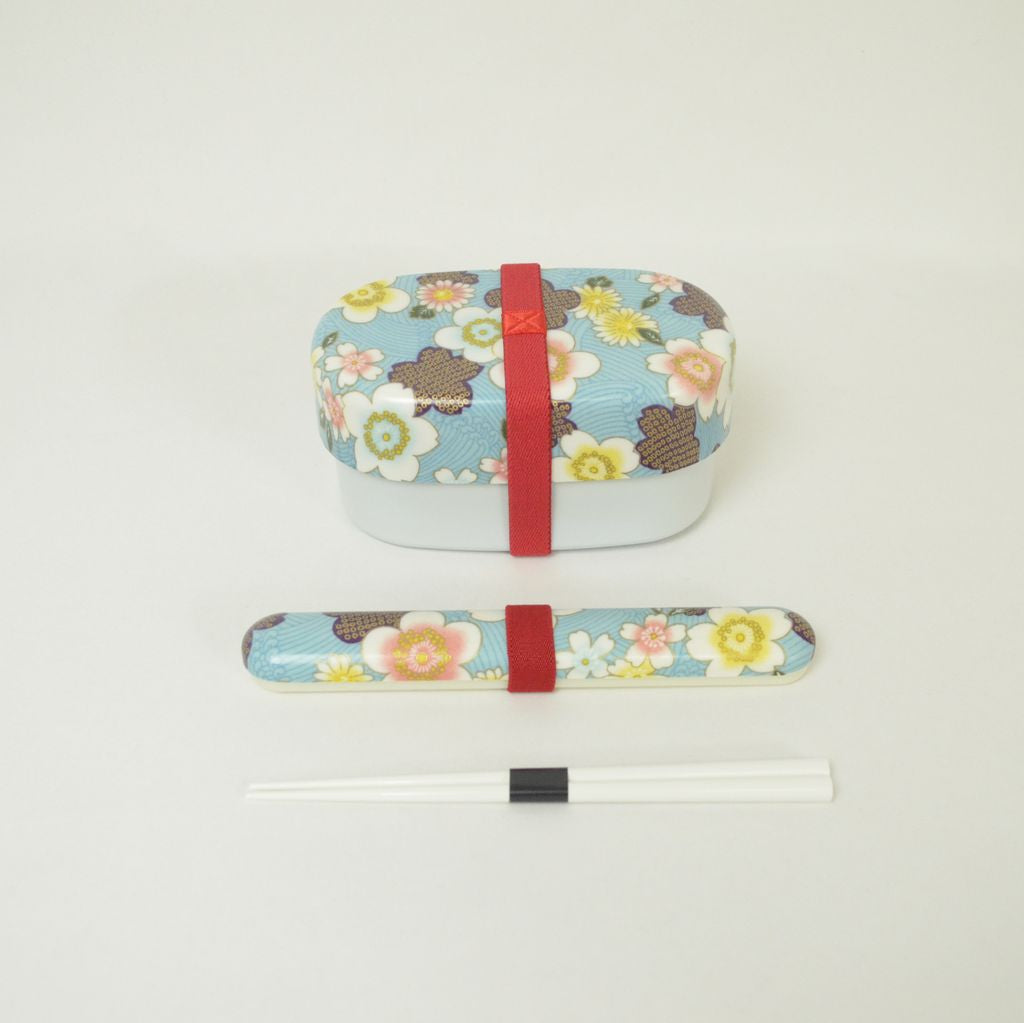 Bento Box and Chopsticks Set "Cherry Blossoms"