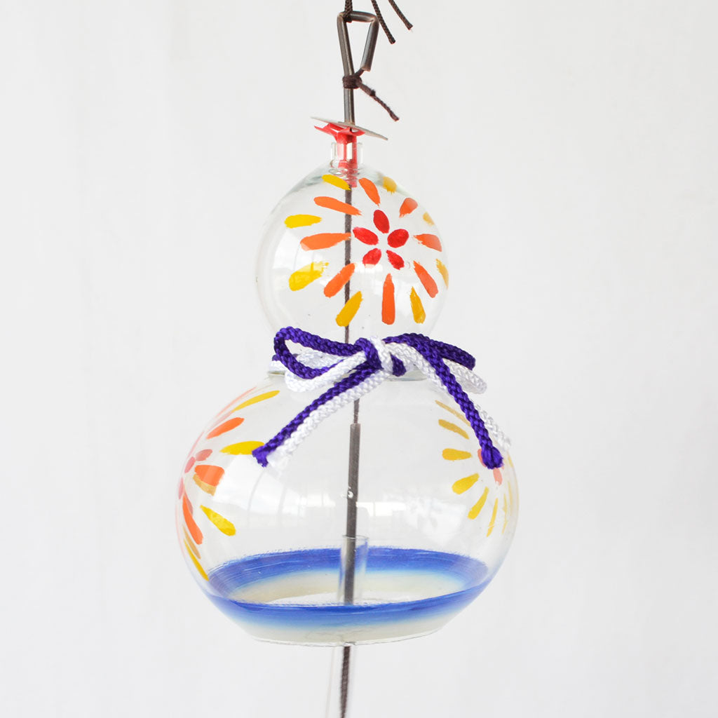Glass Wind Bell Shape-Like Gourd "Firework"