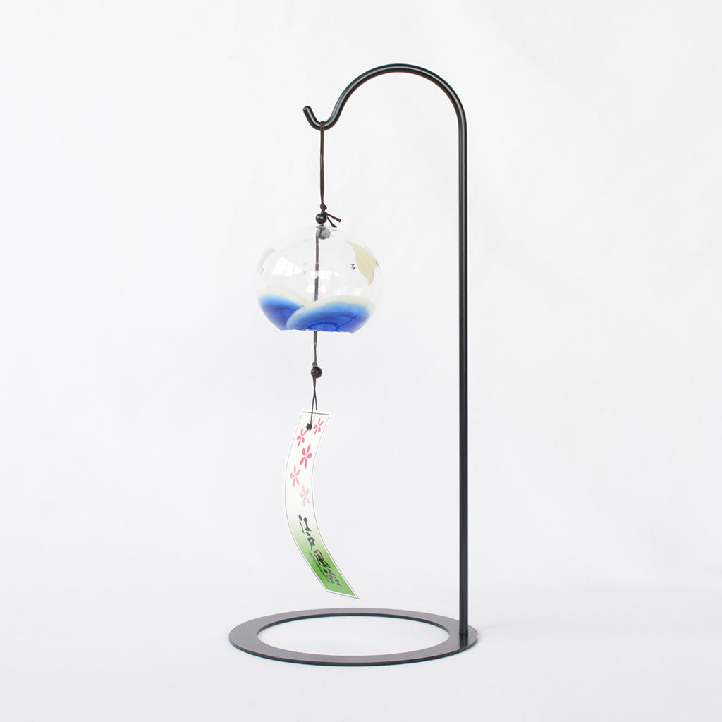 Glass Wind Bell Specially Selection Small Round "Chidori"