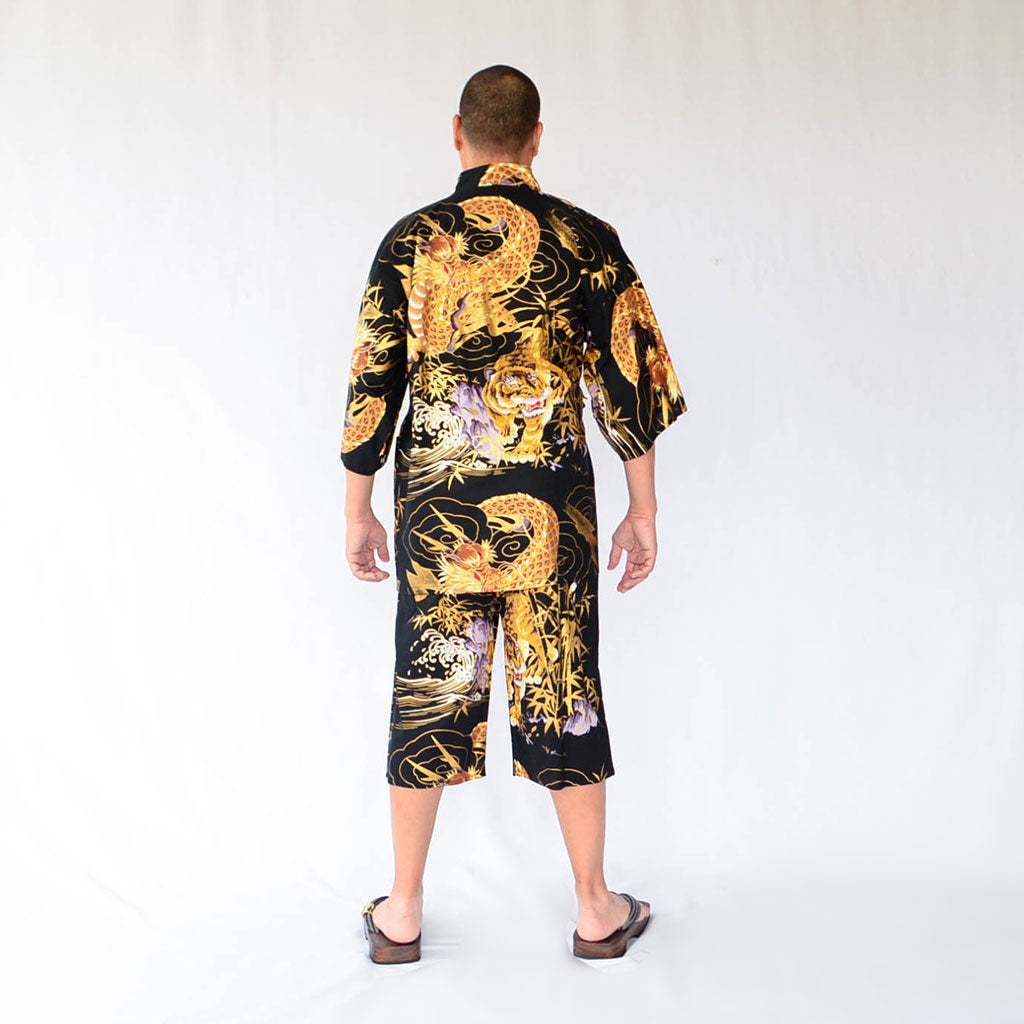 Japanese Jinbei Men’s Cotton "Tiger and Dragon"