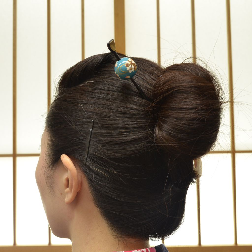 Hair Ornament "Ball style Kanzashi" No.155