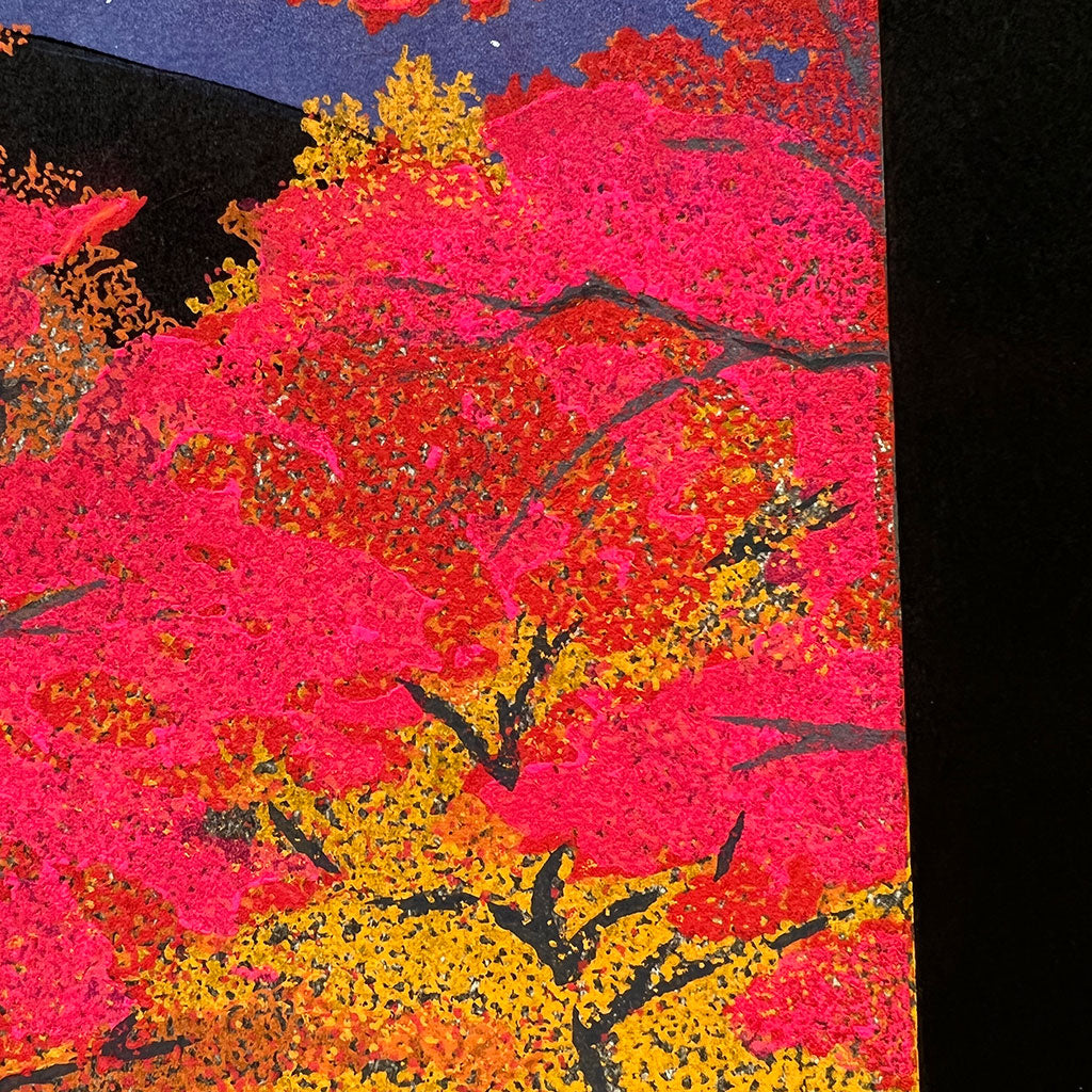 Woodblock print "Autumn at Nanzenji temple" by Kato Teruhide Published by UNSODO Large size