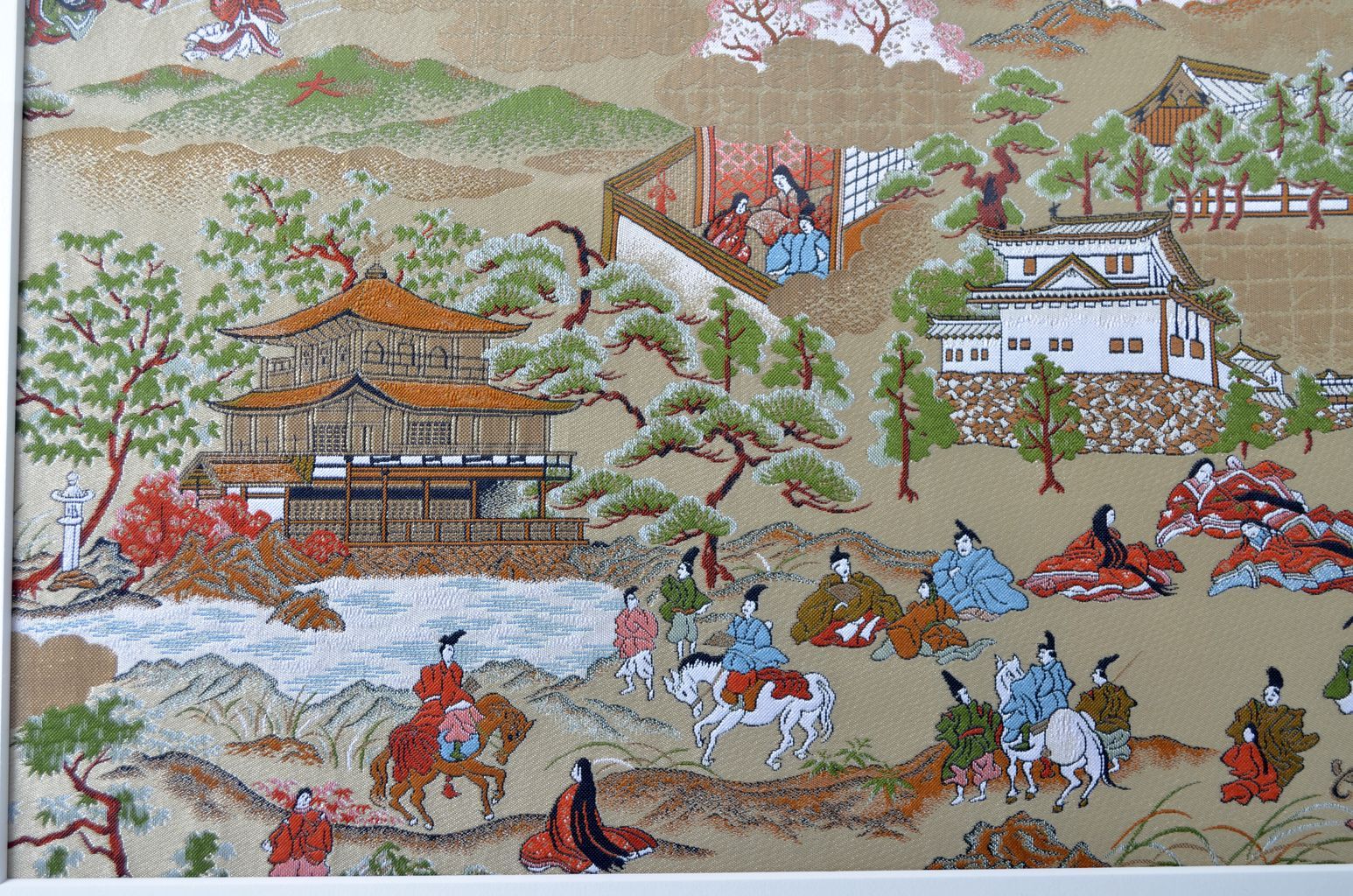 Nishijin brocade Frame The Famous Places of Kyoto