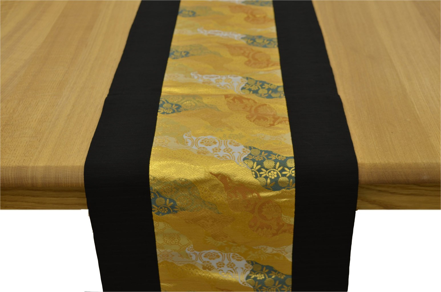 Gold brocade Table runner "Unkai" (Width 30cm / Length 200, 150, 75 cm)
