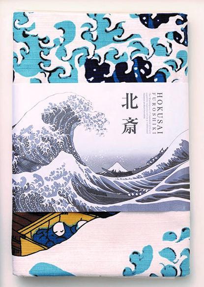 Furoshiki Wrapping Cloth "Hokusai's The Wave Motif"