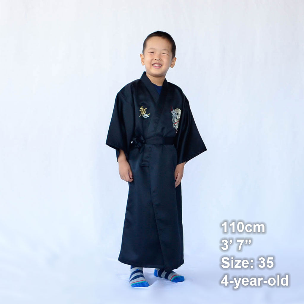 Japanese Kimono Kid's Polyester "Fighting Dragon"