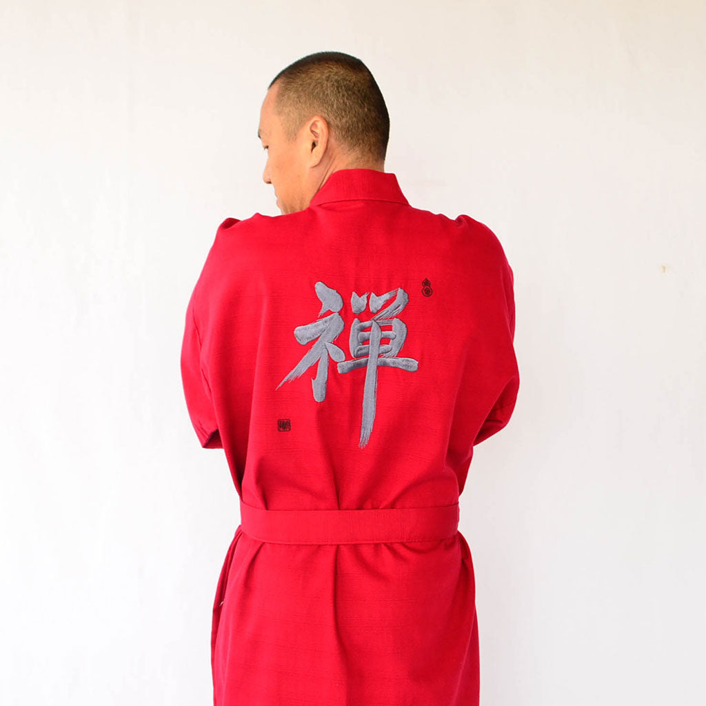 Japanese Kimono Men’s Cotton "Zen Embroidery"