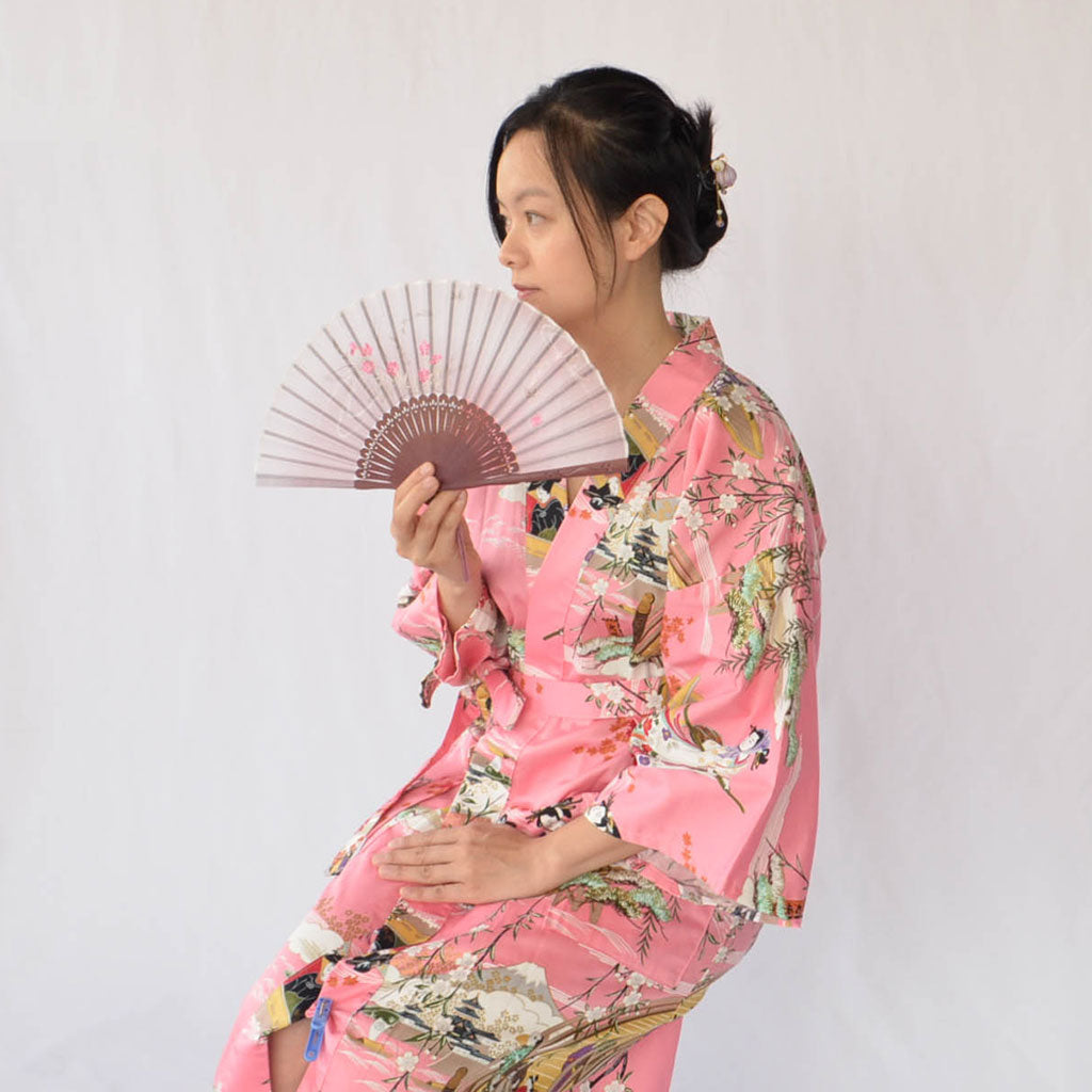 Japanese Kimono Women's Cotton Knee-length "Boating"