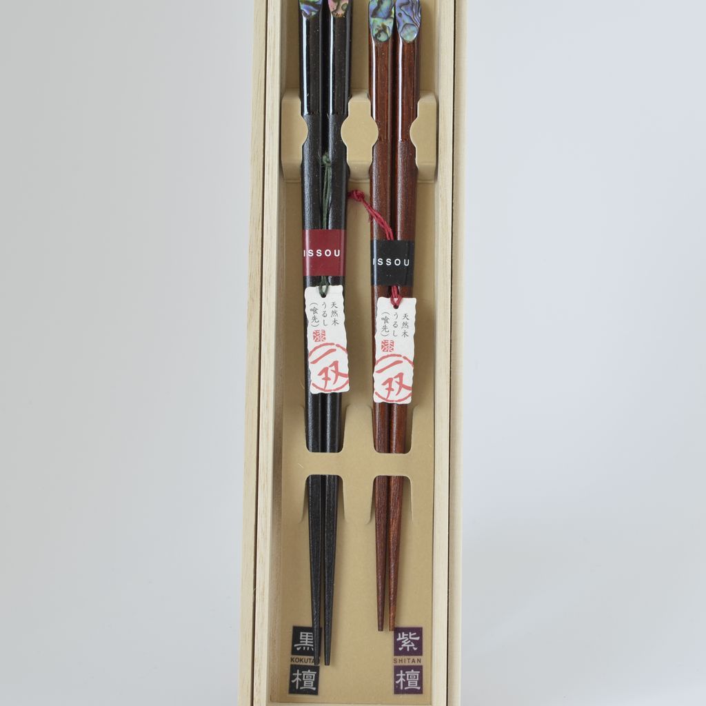 Chopsticks Set of 2P "Mother-of-pearl inlay"