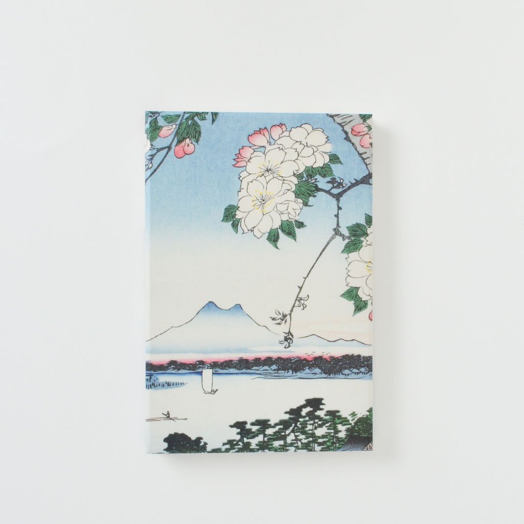 Goshuin-cho notebook “The Suijin Grove and Masaki by Sumida River” “Tecona Shrine of Mama and Tsugihashi Bridge”