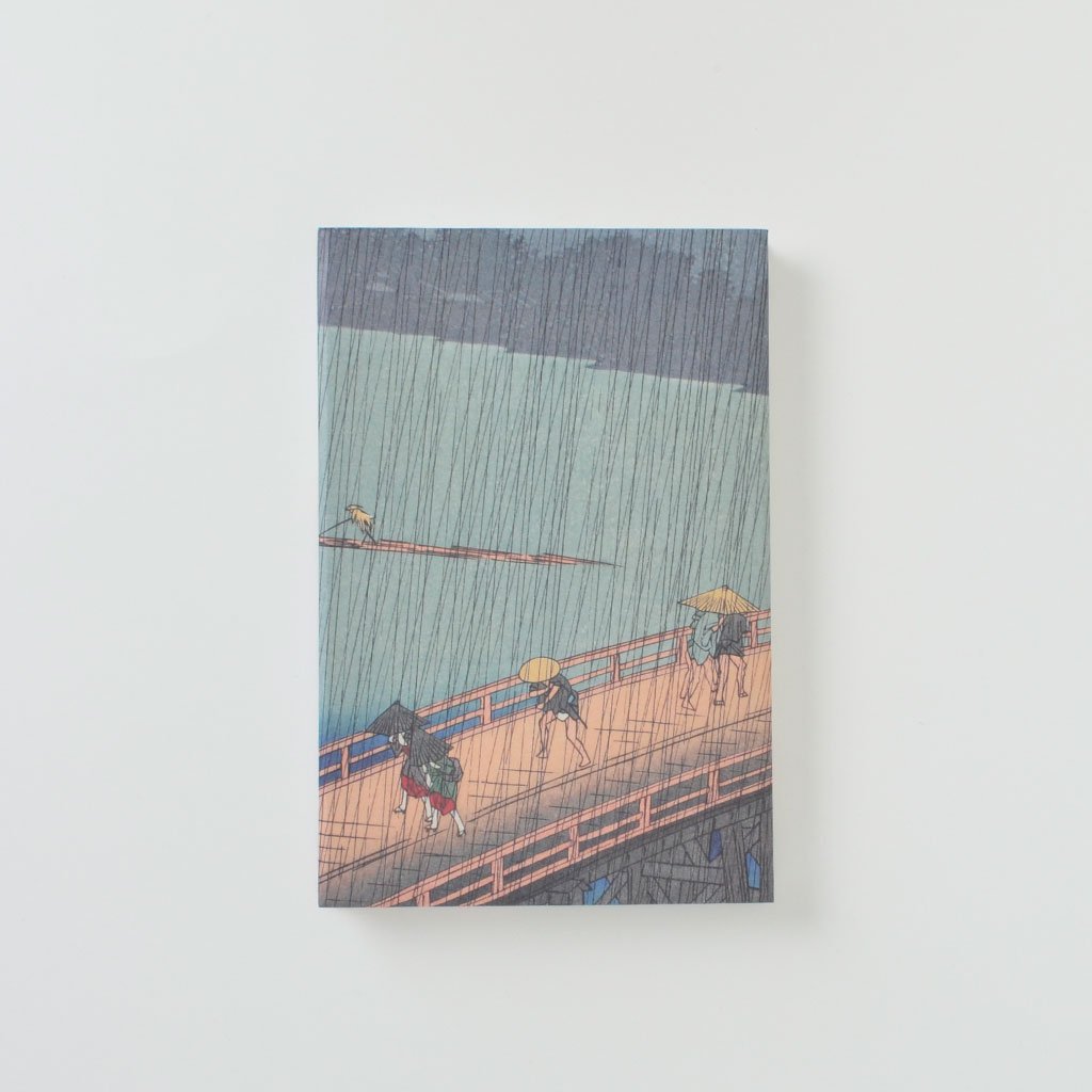 Goshuin-cho notebook “Shower on Ohashi Bridge at Atake” “Asakusa Paddy Fields and Torinomachi Festival”